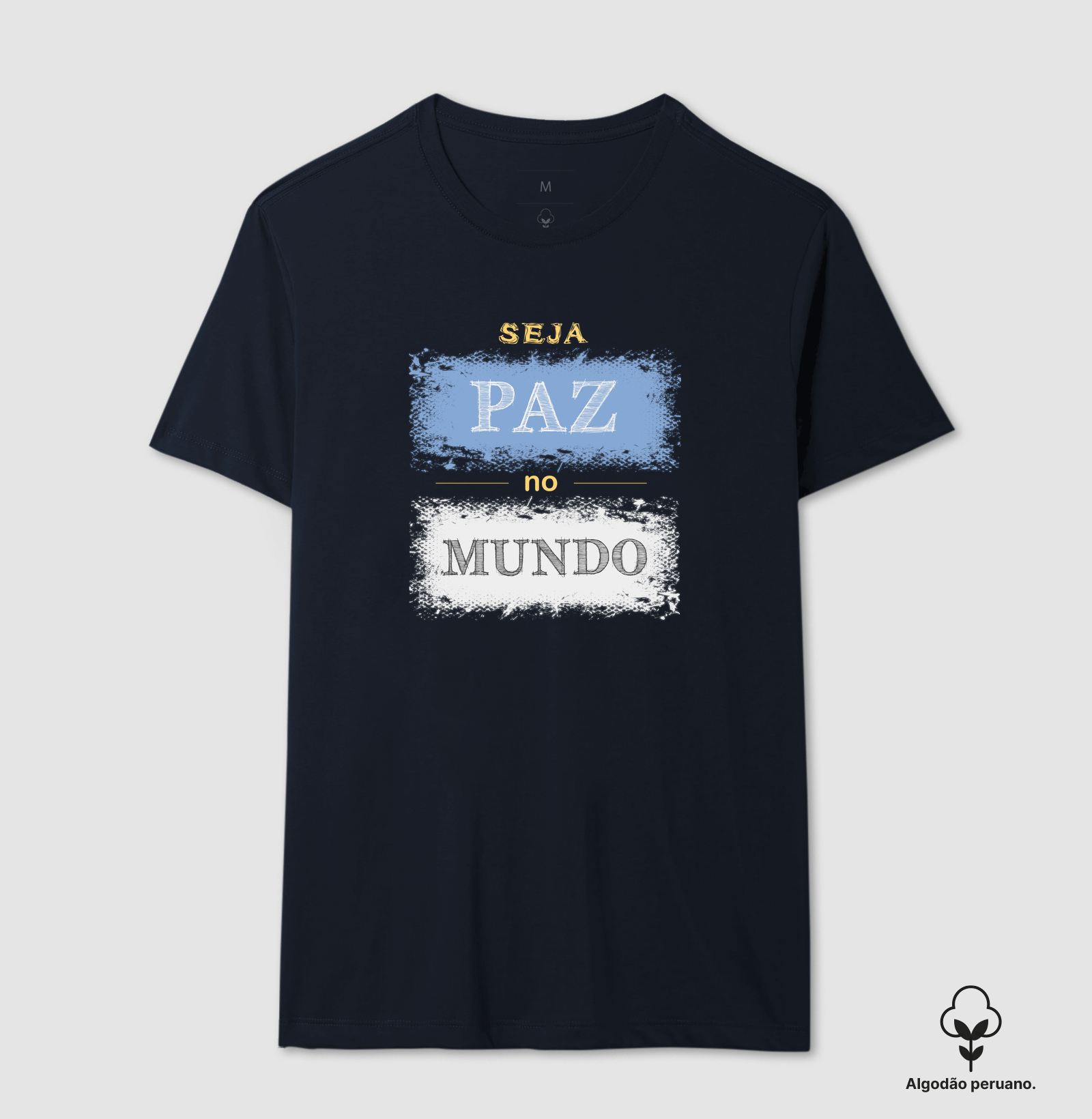 Seja Paz • No Mundo (algodão peruano) - Imagem 7