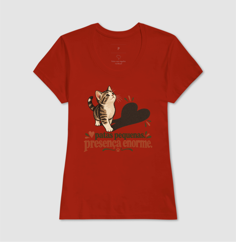 Camiseta Gato "patas pequenas, presença enorme" | Pelo & Pano - Imagem 11