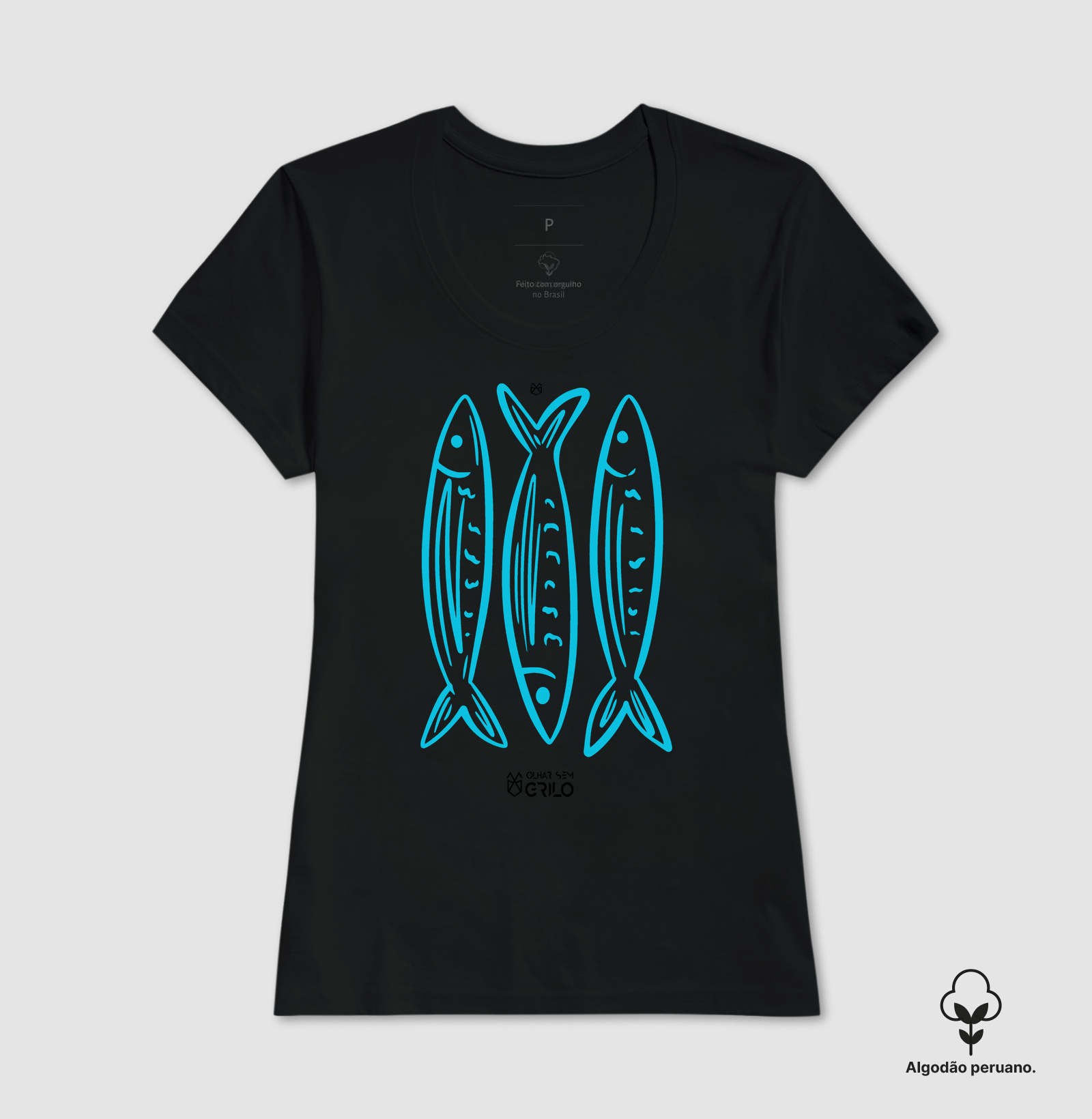 Camiseta Algodão Peruano - Peixe - Imagem 9