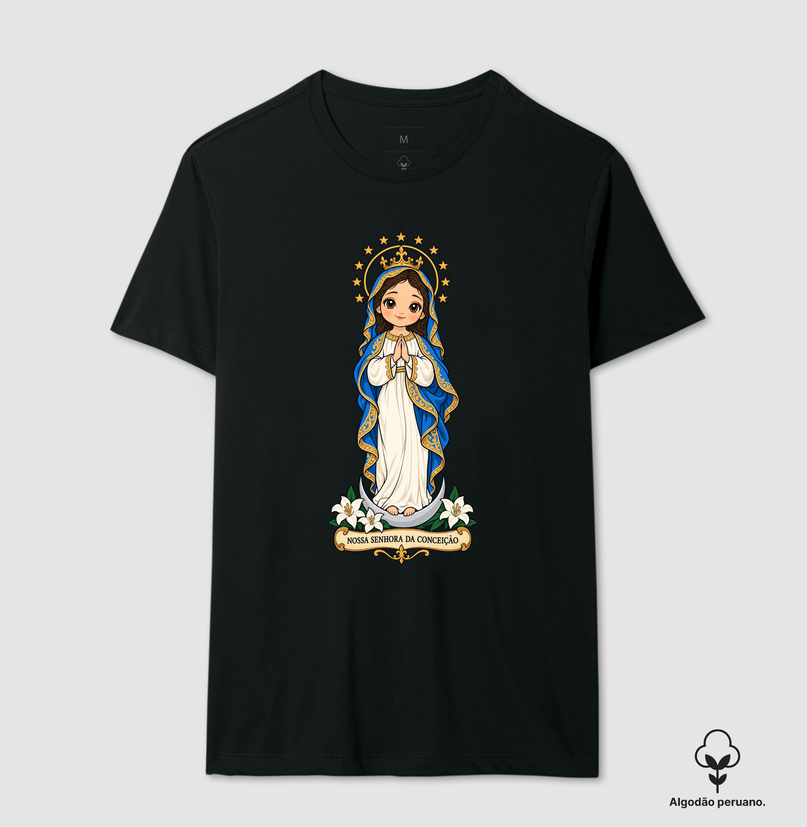 Nossa Senhora da Conceição estilo chibi - Imagem 3