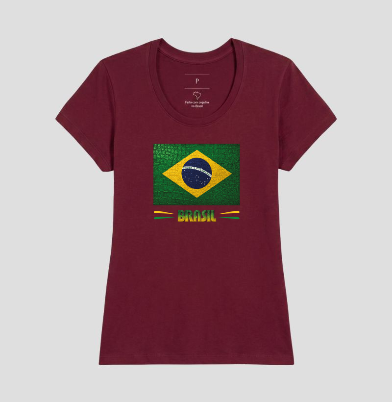Camiseta Bandeira do BR estilizada (Feminina) - Imagem 11