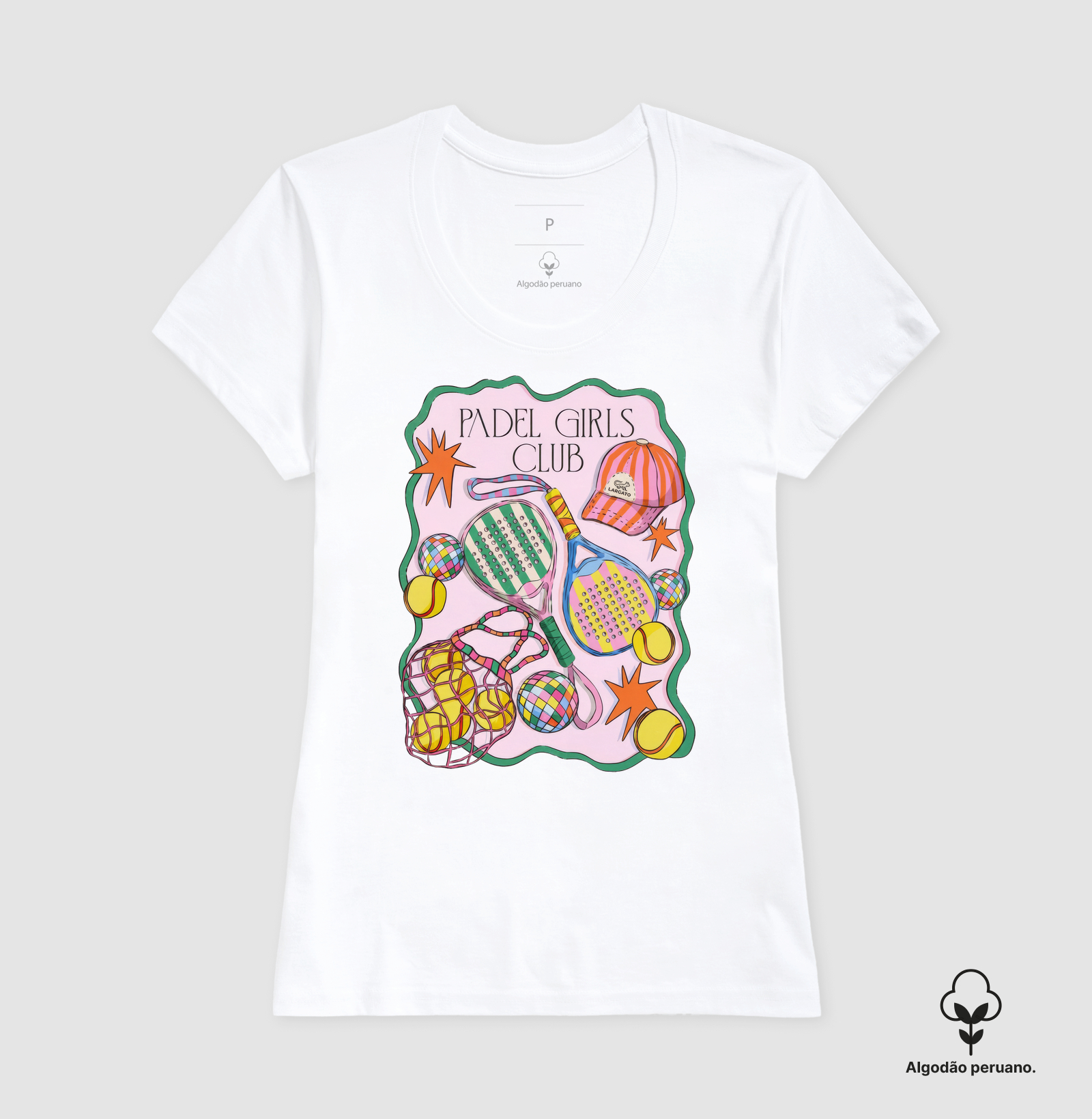 Camiseta Feminina Padel Girls Club Retrô - Imagem 3