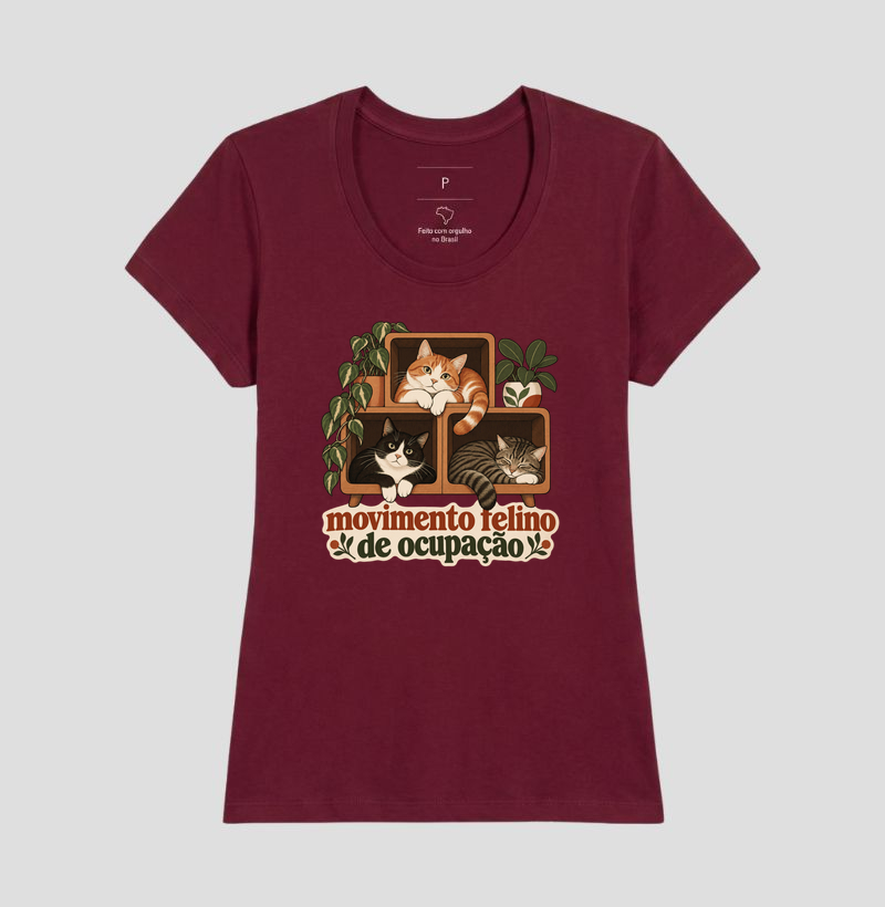 Camiseta Vários Gatos "movimento felino de ocupação" | Pelo & Pano - Imagem 19