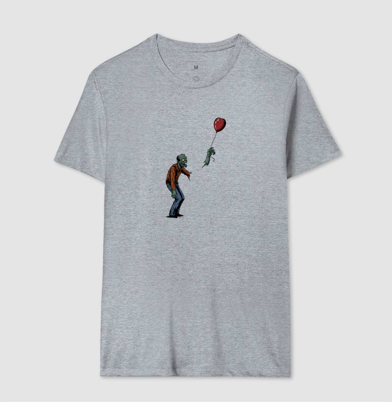 Camiseta Balão de Coração Zumbi - Imagem 8