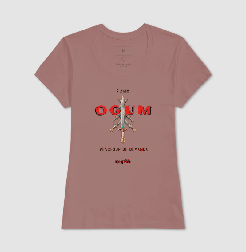 camiseta OGUM vencedor de demanda feminina - Imagem 5