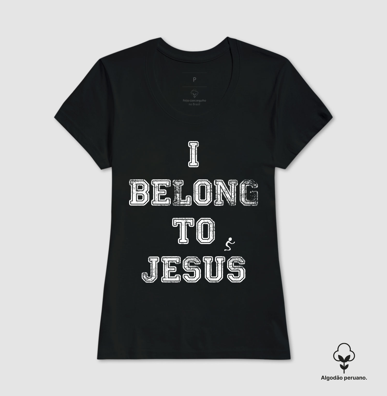 Camiseta Algodão Peruano I Belong to Jesus Pertenço a Jesus - Imagem 7