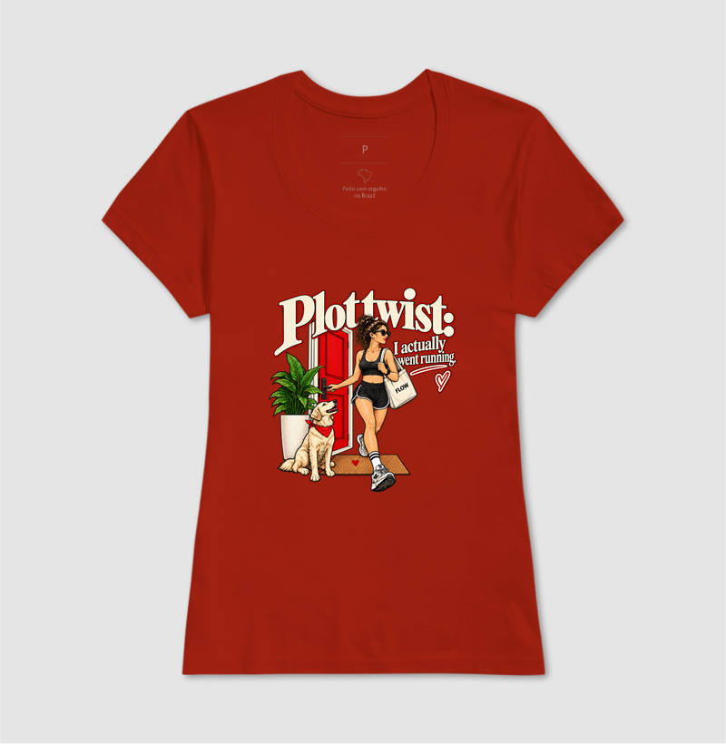 Camiseta Corrida - Plot Twist: I Actually Went Running - Imagem 11