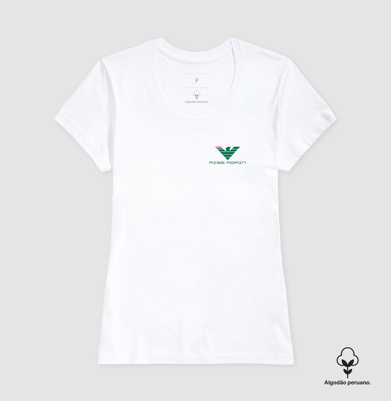 RISE AGAIN é uma estampa que simboliza força, superação e recomeços. Seu design geométrico moderno em tons de verde cria um visual elegante e cheio de personalidade. Ideal para quem acredita que sempre é possível se reinventar e seguir mais forte do que antes. 💚✨  "Levante-se. Evolua. Rise Again." - Imagem 6