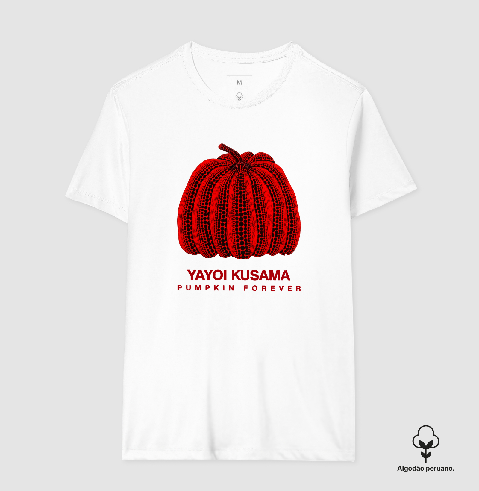 Camiseta Yayoi Kusama Pumpkin Algodão Peruano Tanguis - Imagem 7