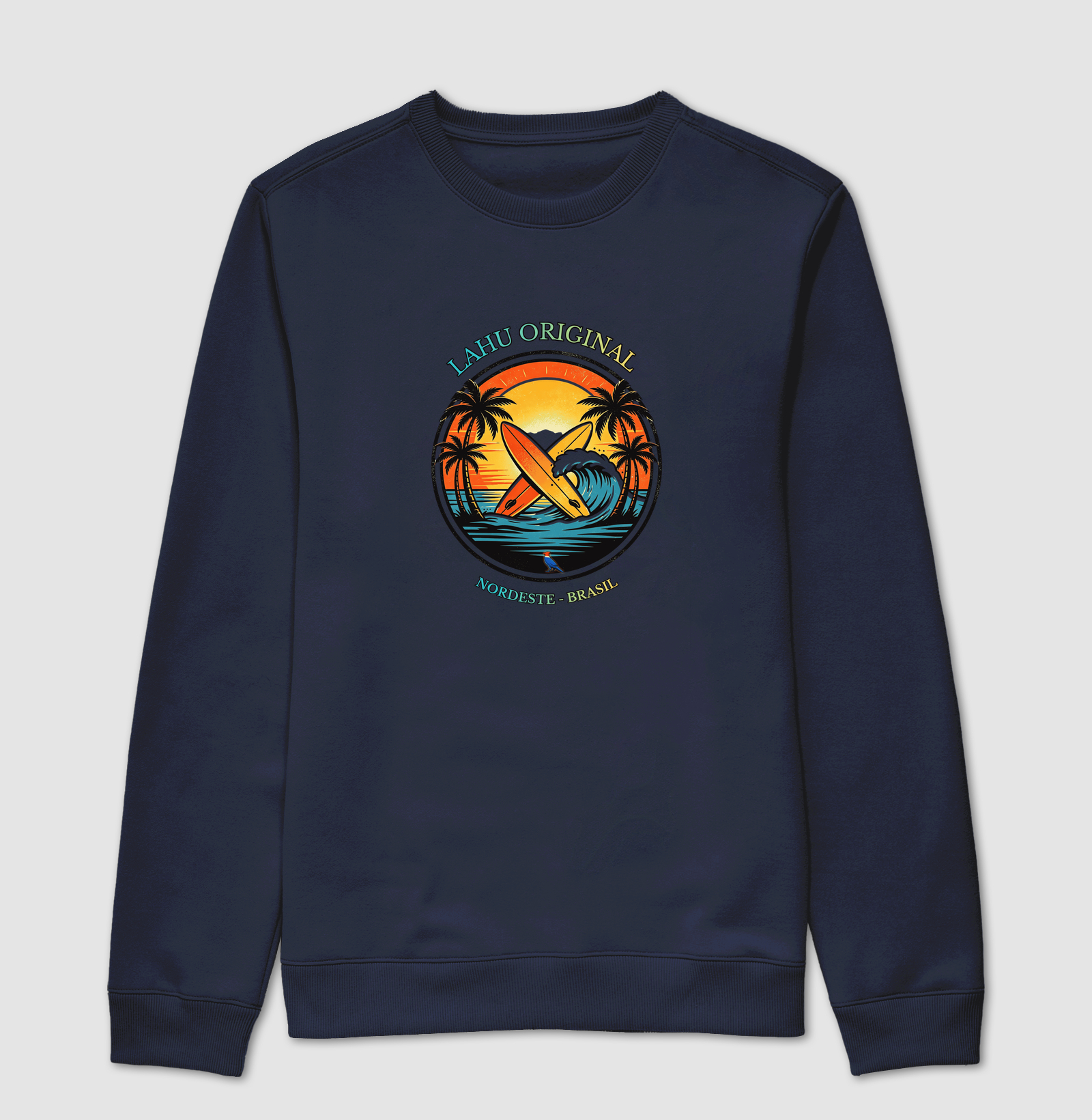 “Sinta a energia das ondas nordestinas com a estampa Lahu Original. Cores vibrantes, estilo surf e alma brasileira — feita para quem carrega o sol e o mar no coração. Vista o Nordeste, vista Lahu!” - Imagem 5