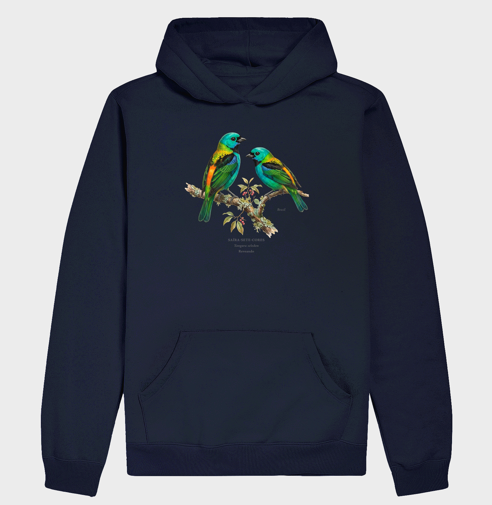 Naturalistas - Saíra-sete-cores - Moletom Hoodie - Imagem 6