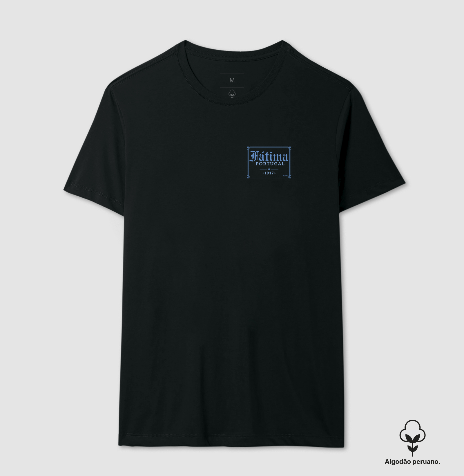 Camiseta Nossa Senhora de Fátima (logo azul claro) - Imagem 4
