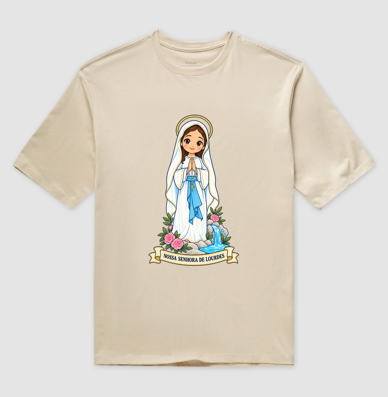 Nossa Senhora de Lourdes estilo chibi - Imagem 3