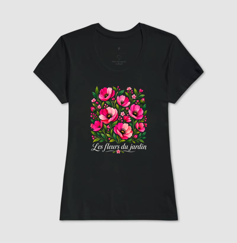 Camiseta Les fleurs du jardin - Imagem 3