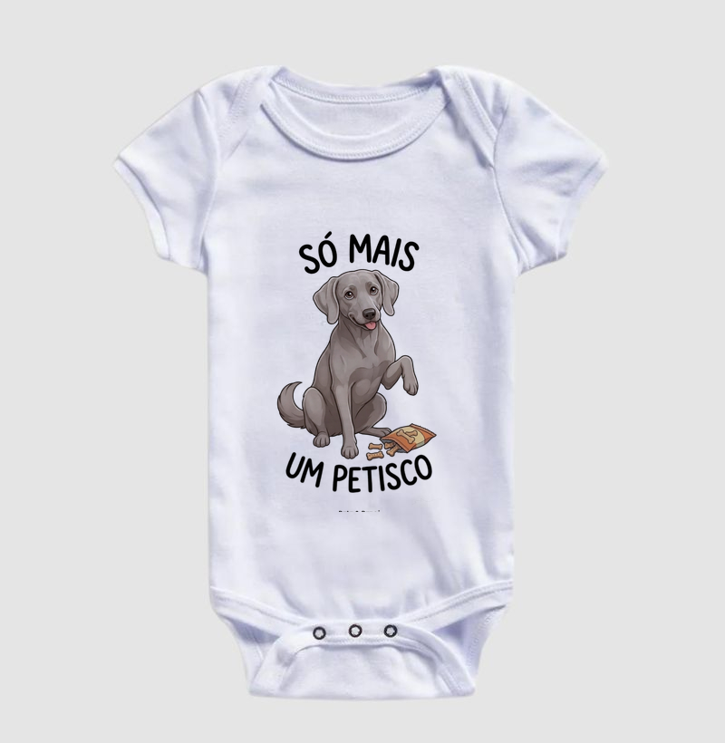 BODY BEBÊ WEIMANARER PETISCO - Imagem 3