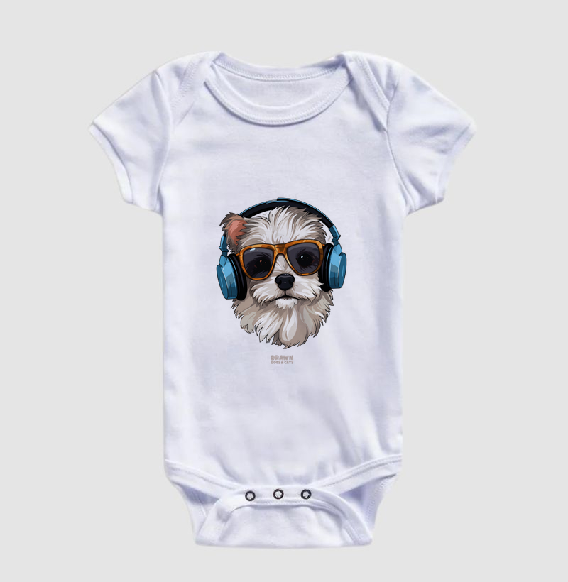 Shih Tzu de phone e óculos escuro - Imagem 2