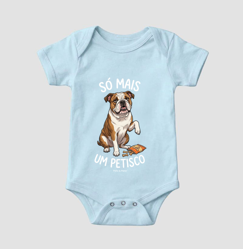 BODY BEBÊ BULLDOGUE INGLÊS PETISCO - Imagem 4
