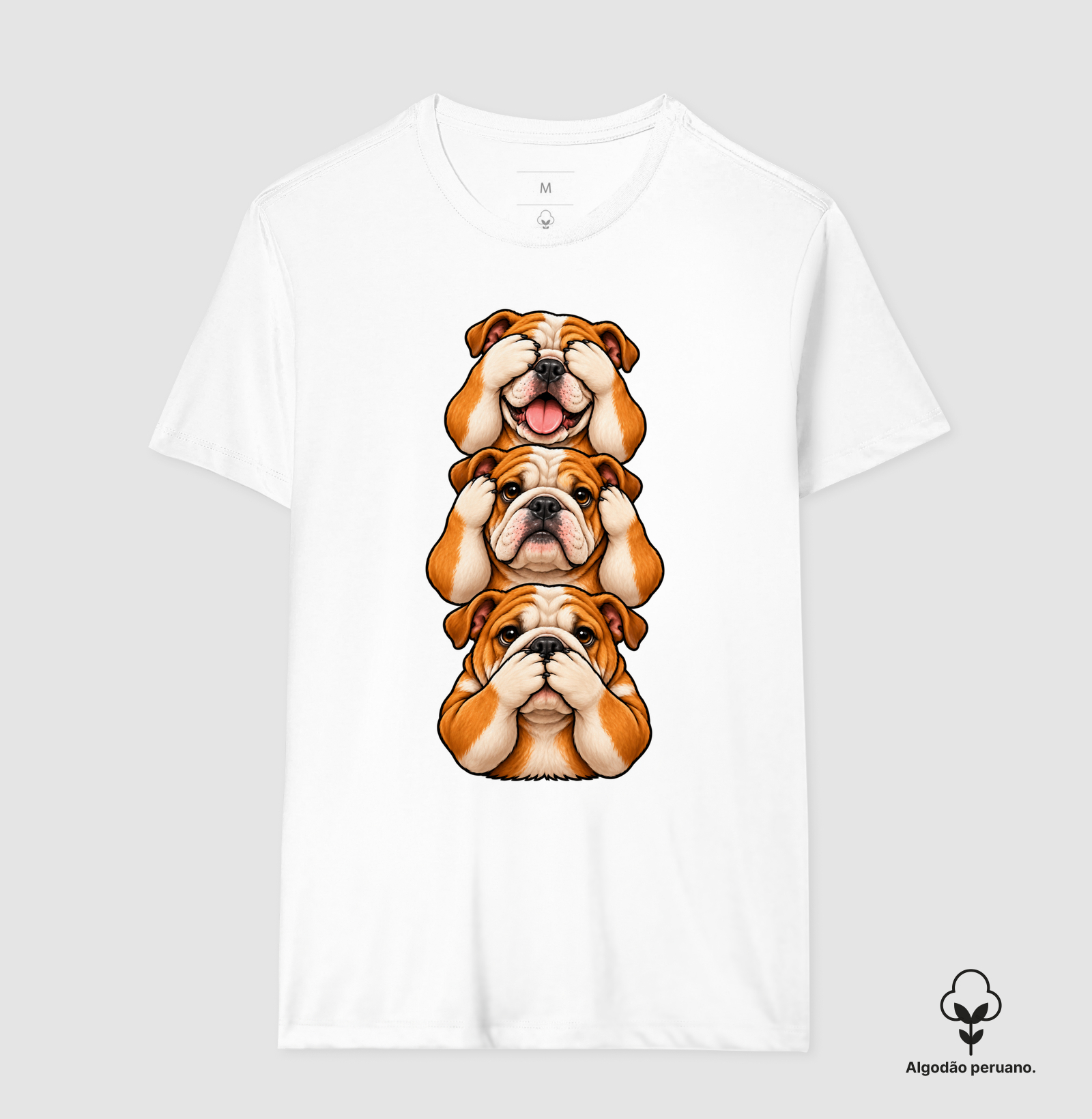 Ver, Ouvir e Falar versão Bulldog (minimal) - Imagem 2