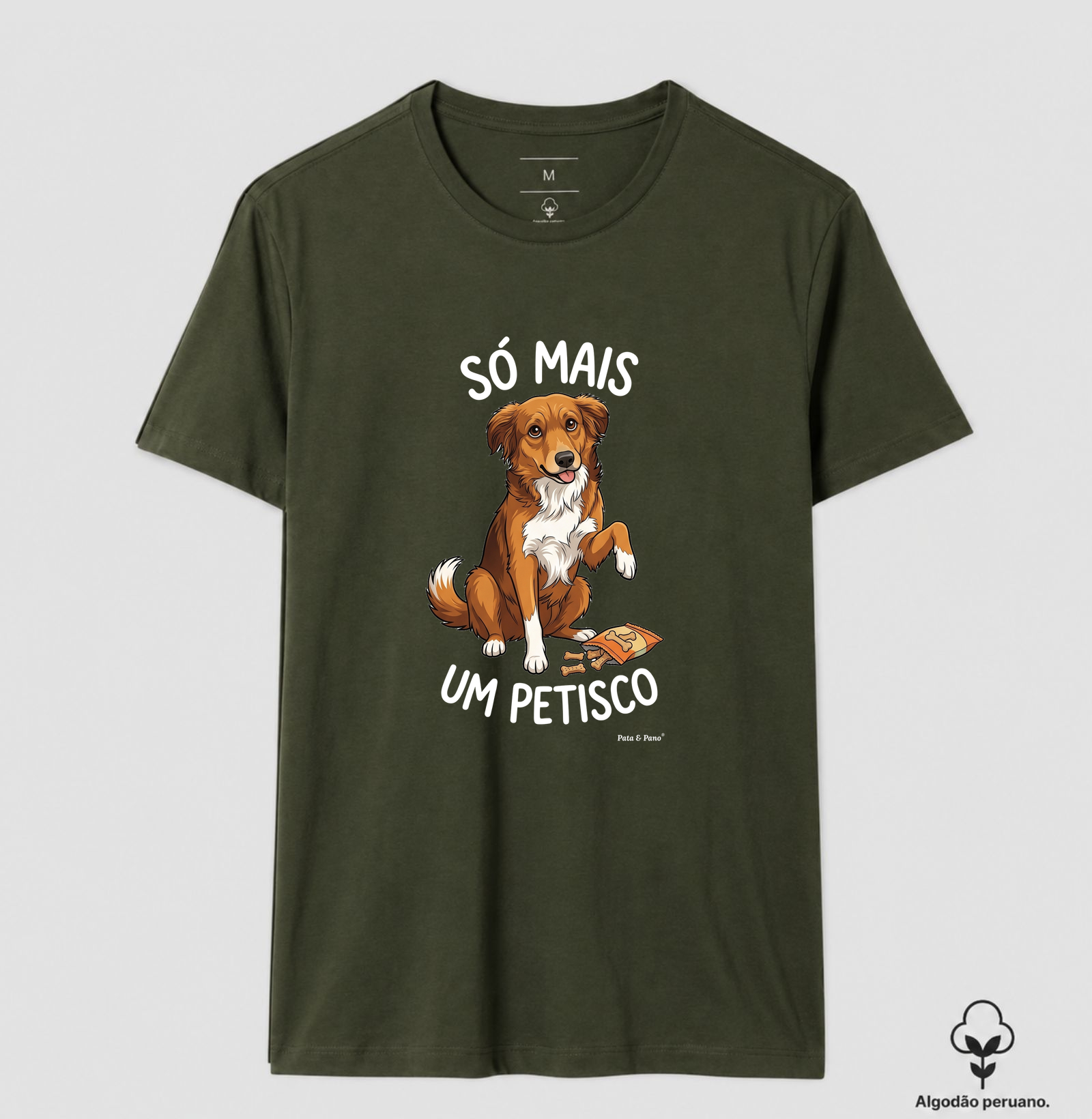 CAMISETA ALGODÃO PERUANO NOSSO MASCOTE PETISCO - Imagem 7