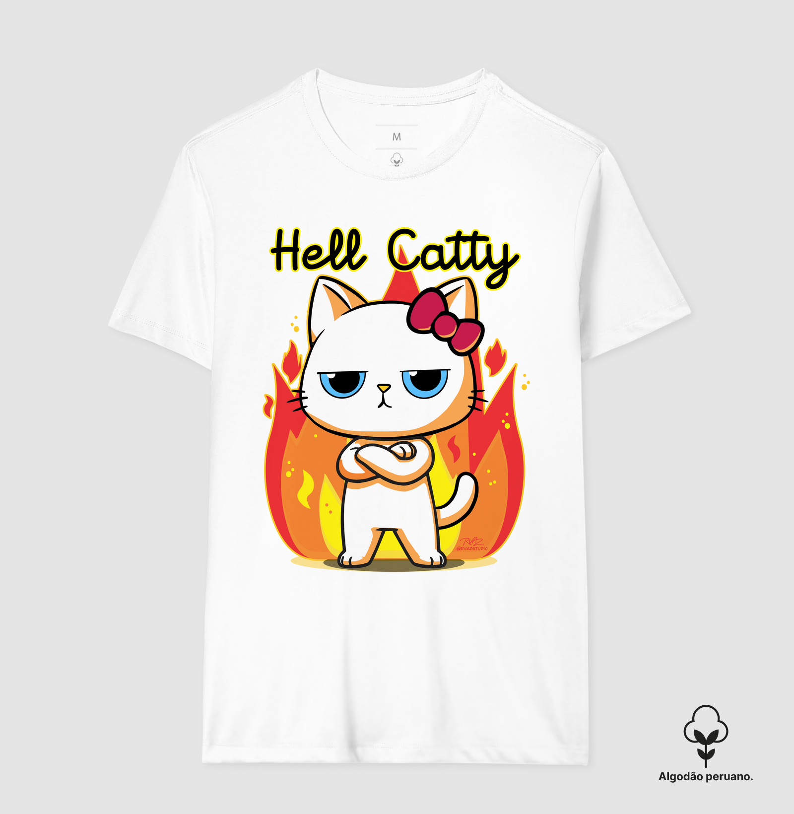 Camiseta Gato Sincero Hell Catty - Imagem 3