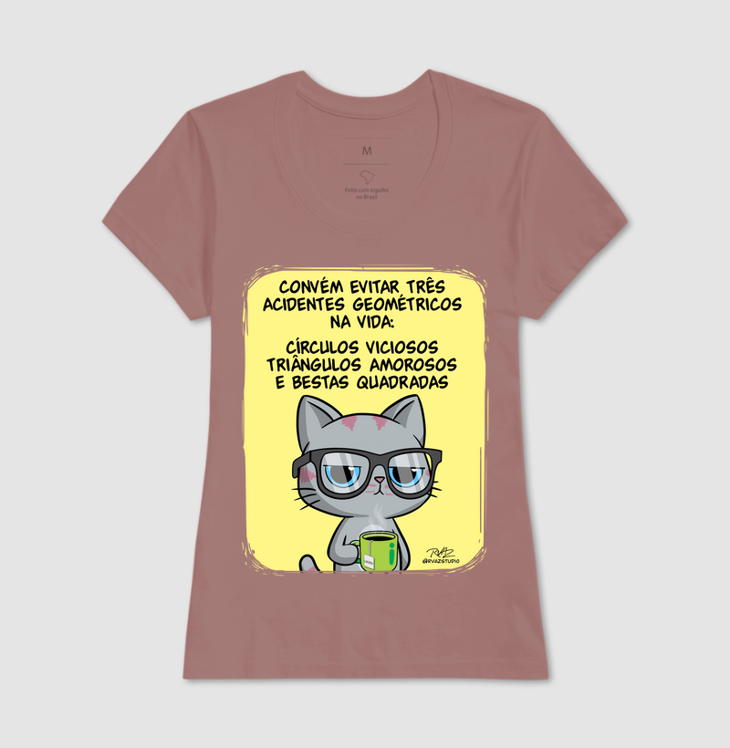 Camiseta Gato Sincero Geometria - Imagem 17