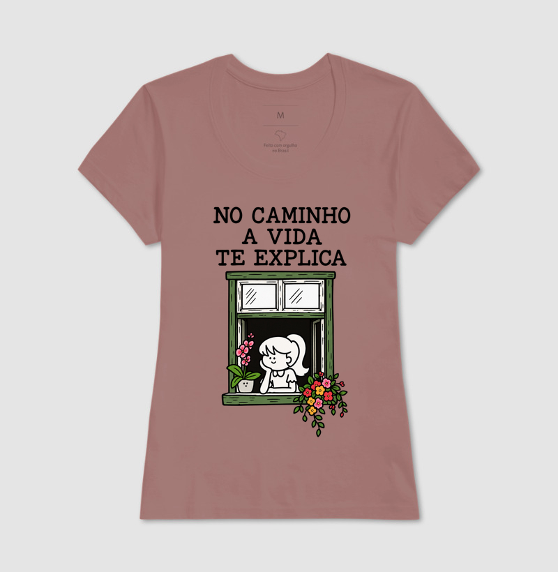 Camiseta No Caminho a Vida Te Explica (estampa G) - Imagem 17