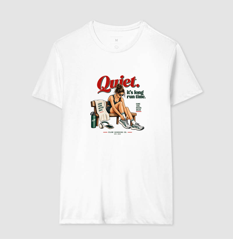 Camiseta Corrida - Quiet, It's Long Run Time - Imagem 4