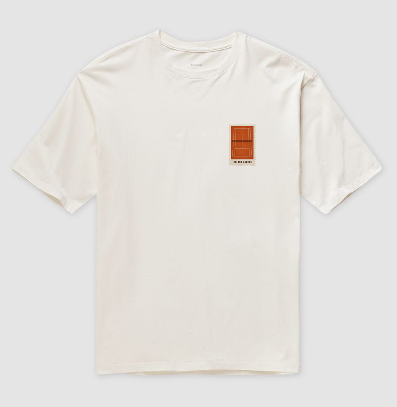 Camiseta Oversized Selo Roland Garros (unissex) - Imagem 4