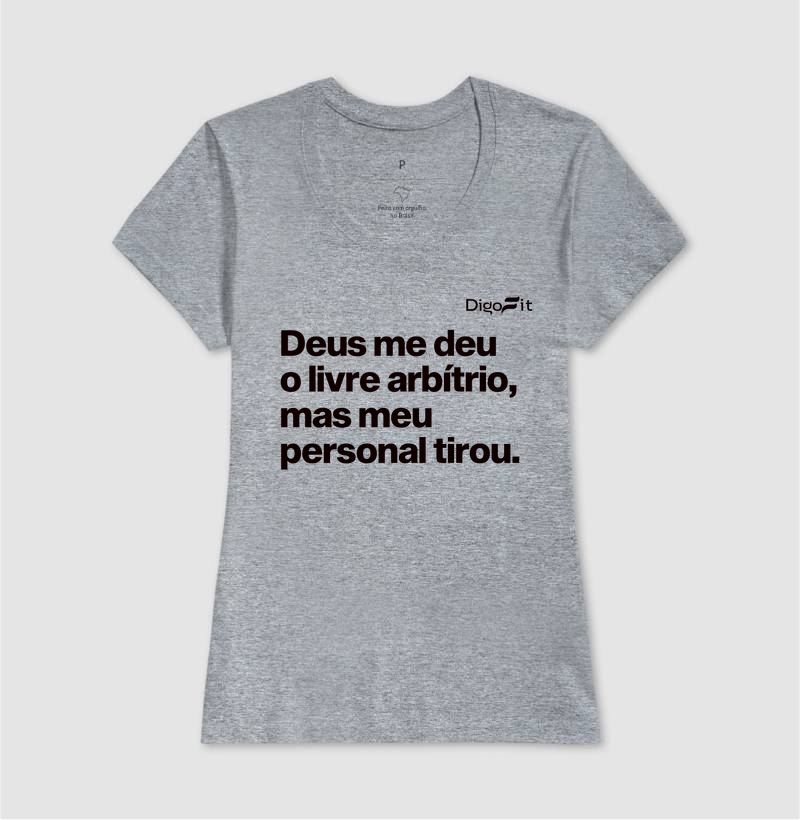 CAMISETA ACADEMIA MEU PERSONAL TIROU MEU LIVRE ARBÍTRIO - Imagem 9