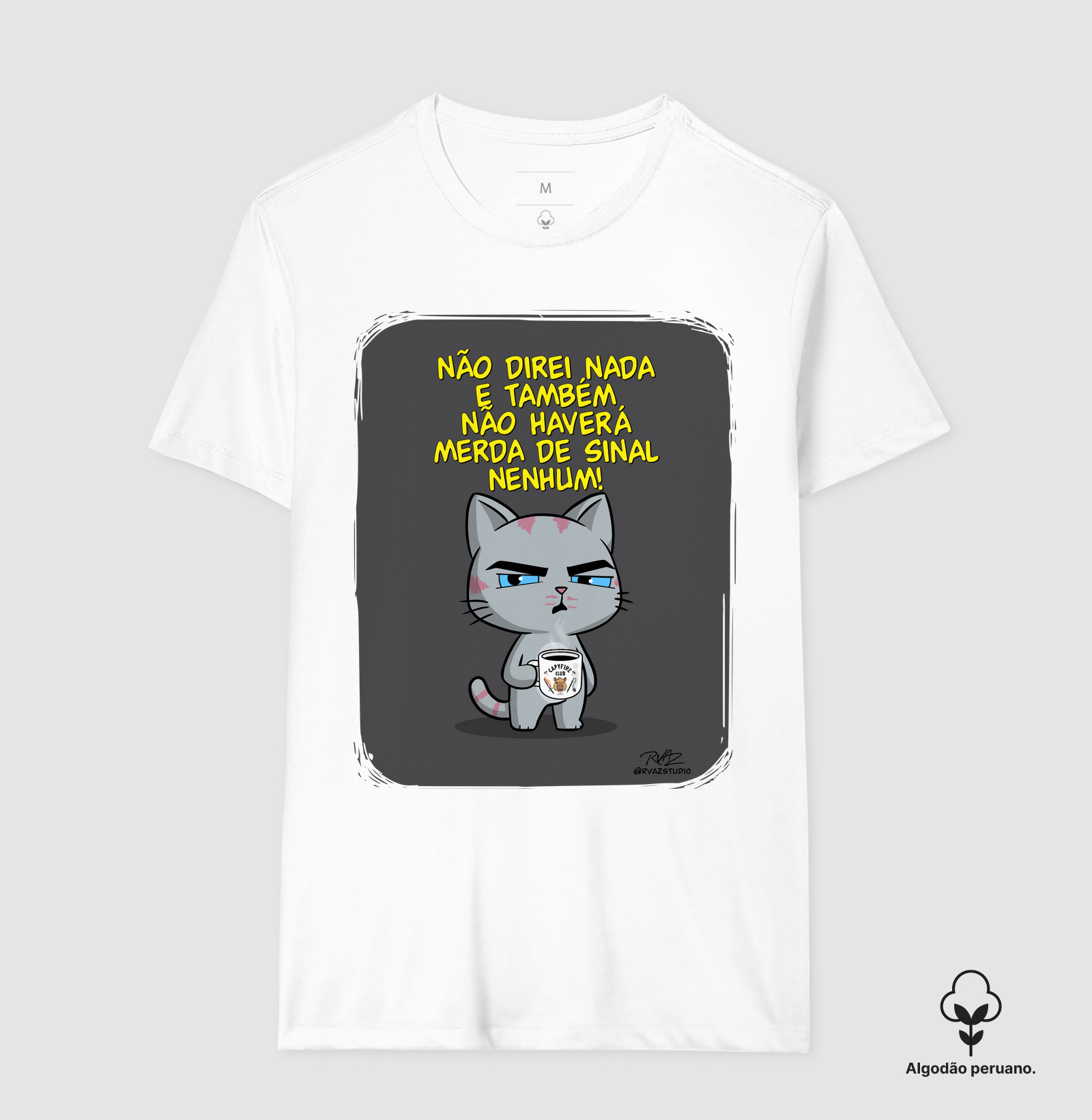 Camiseta Gato Sincero Sinal Nenhum - Imagem 5