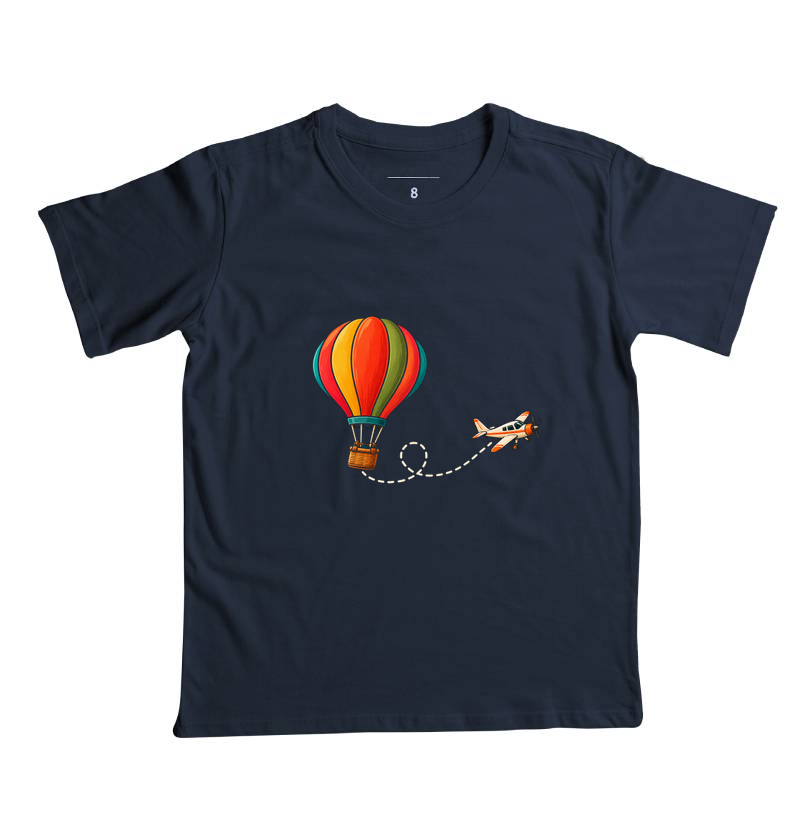 Camiseta Infantil | Viagem Imaginária 🎈✈️ - Imagem 9