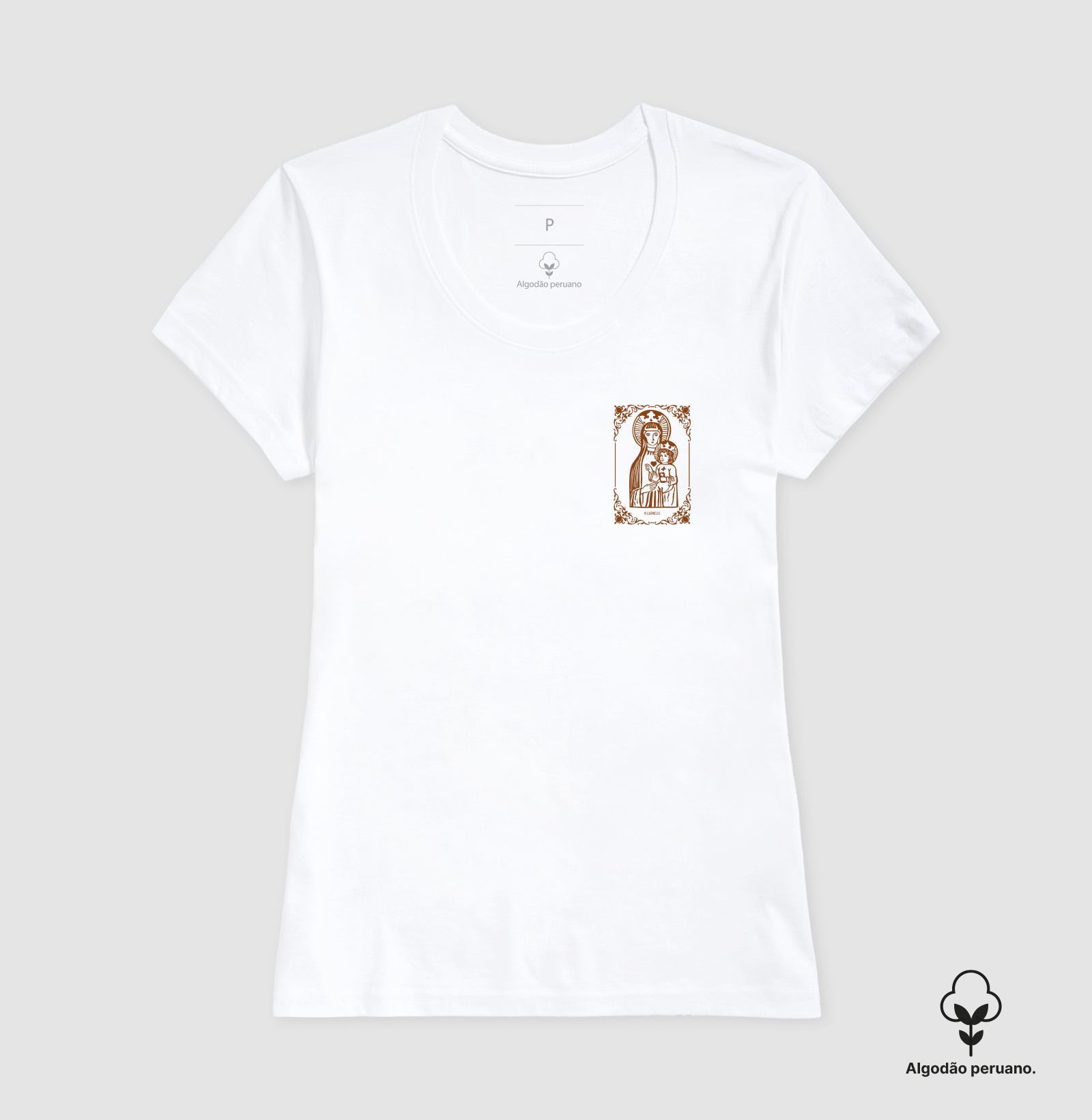 Camiseta Virgem Maria e Menino Jesus - Imagem 3