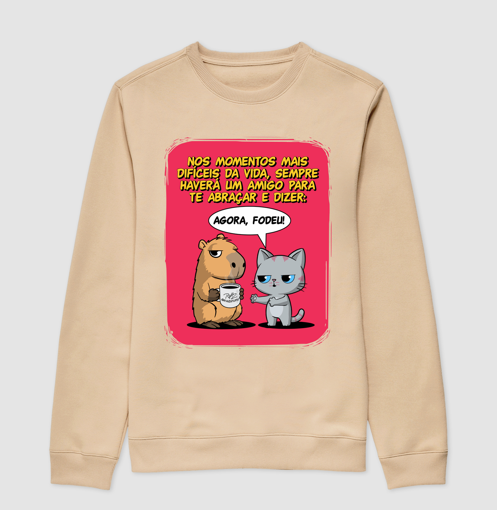 Camiseta Capivara e Gato Amigos - Imagem 3