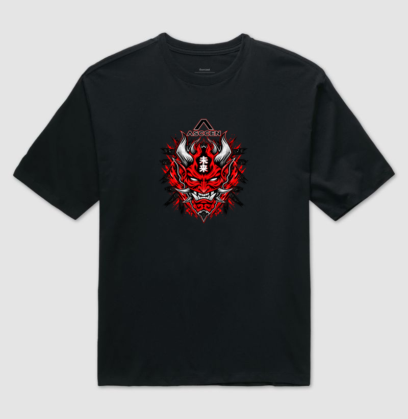 CAMISETA OVERSIZED DIABO VERMELHO - Imagem 2