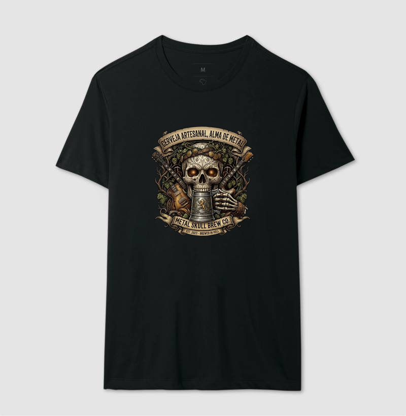 Camiseta Cerveja artesanal, alma de metal - Imagem 2