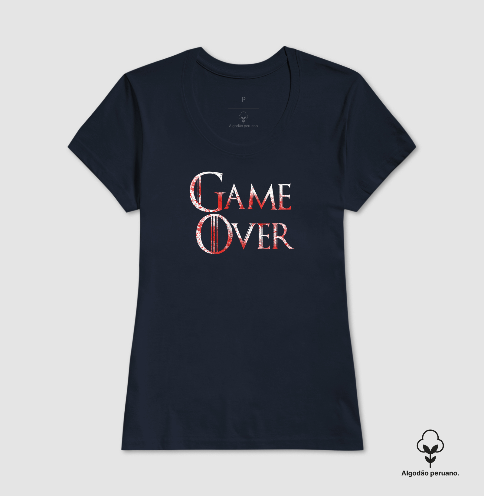 Camiseta Game Over Algodão Peruano - Imagem 5