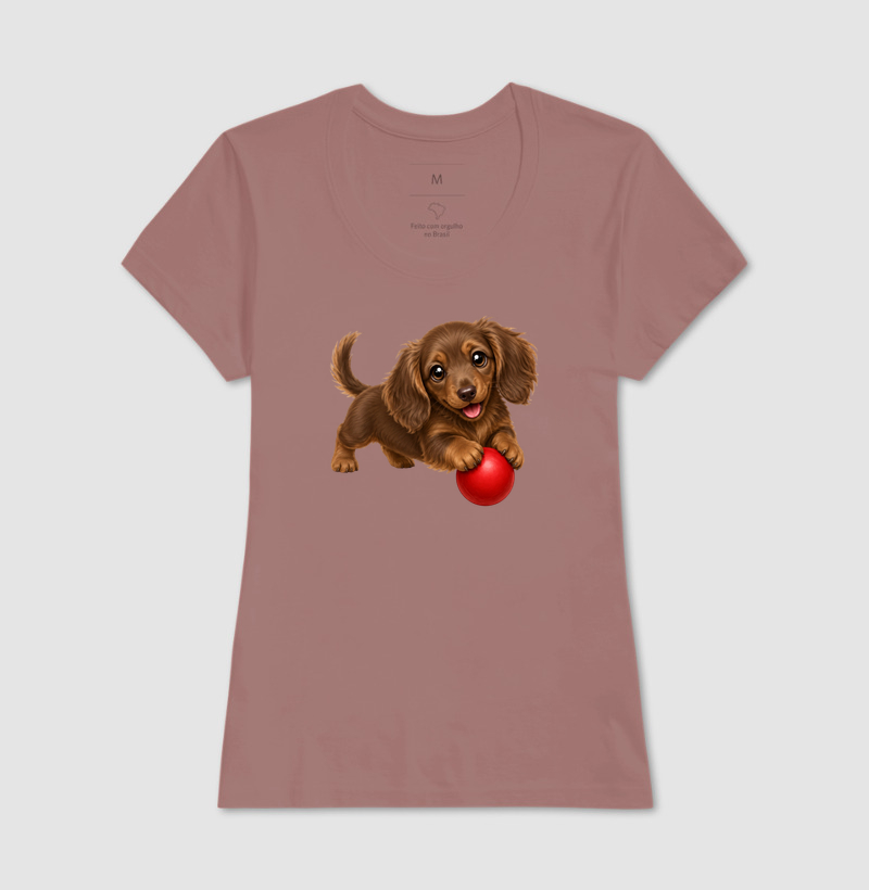 Dachshund Pelo Longo Marrom - Desenho Animado - Imagem 17