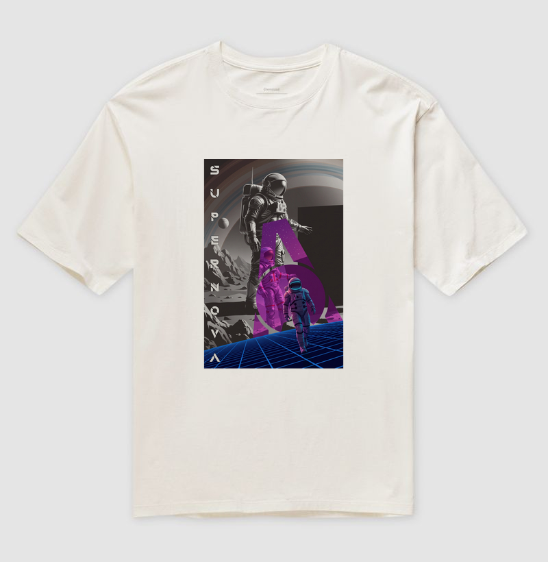 Camiseta Oversized Apollo 11 | Linha Abstract — Aion Abstract - Imagem 4
