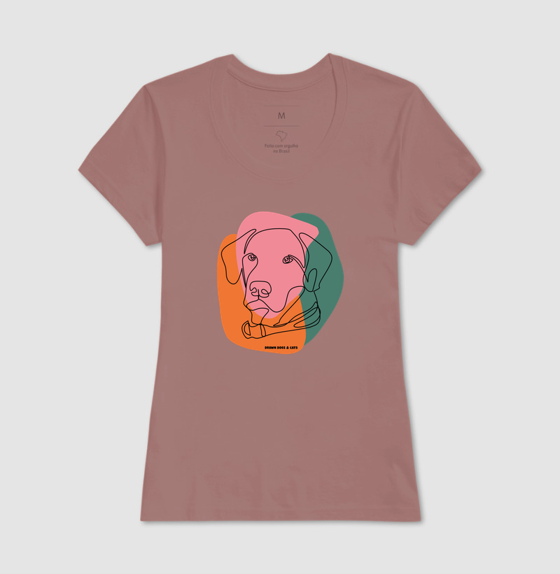 Cachorro de linhas e fundo rosa, verde e laranja - Imagem 18