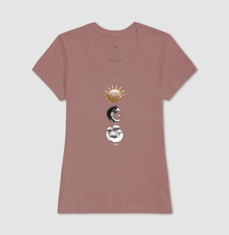 Camiseta Sol Lua e Nuvens - Imagem 14