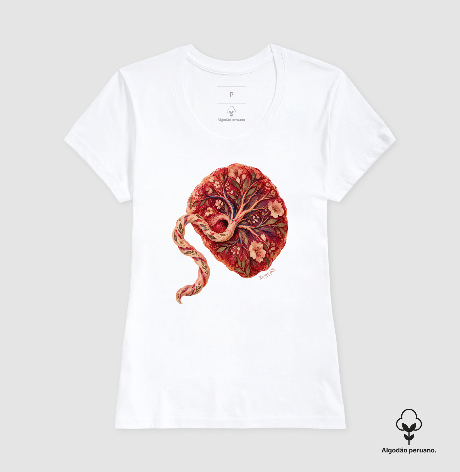 Placenta Árvore da Vida Algodão Peruano - Imagem 9