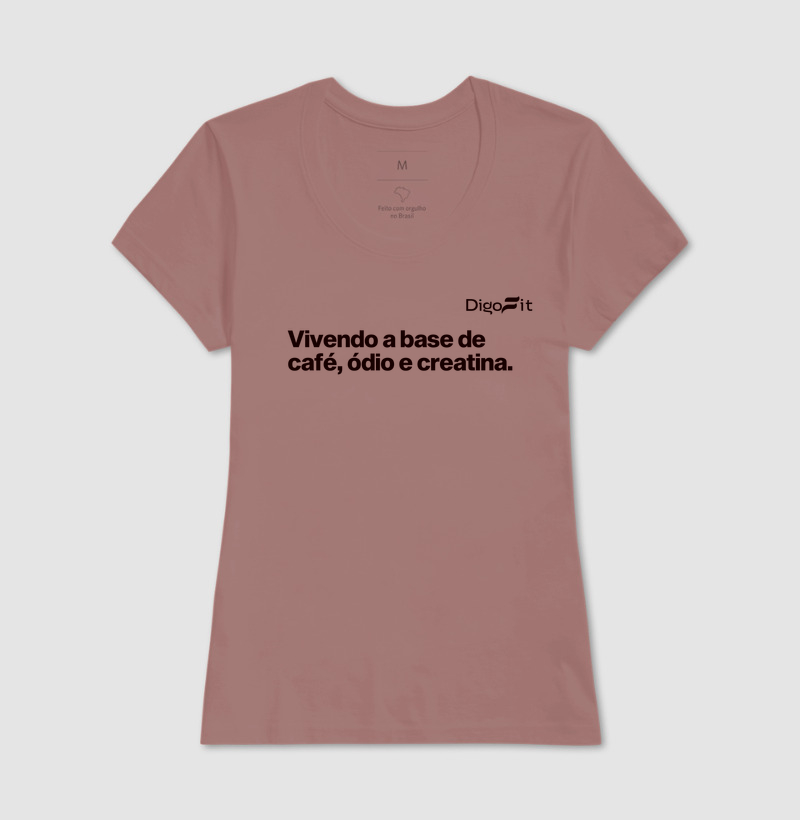 CAMISETA ACADEMIA CAFÉ ÓDIO E CREATINA - Imagem 17