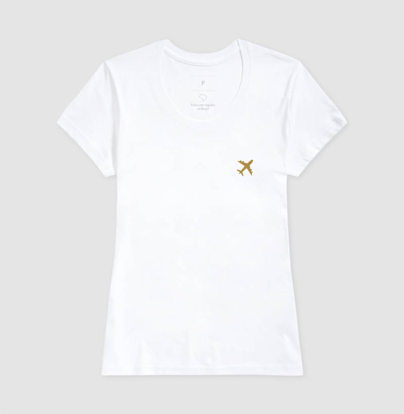 Viajante Minimalista - avião amarelo ouro - Imagem 8