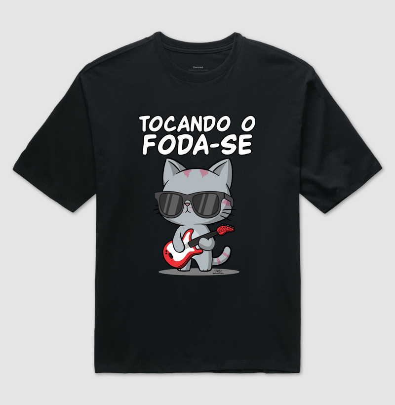 Camiseta Gato Sincero Tocando - Imagem 2