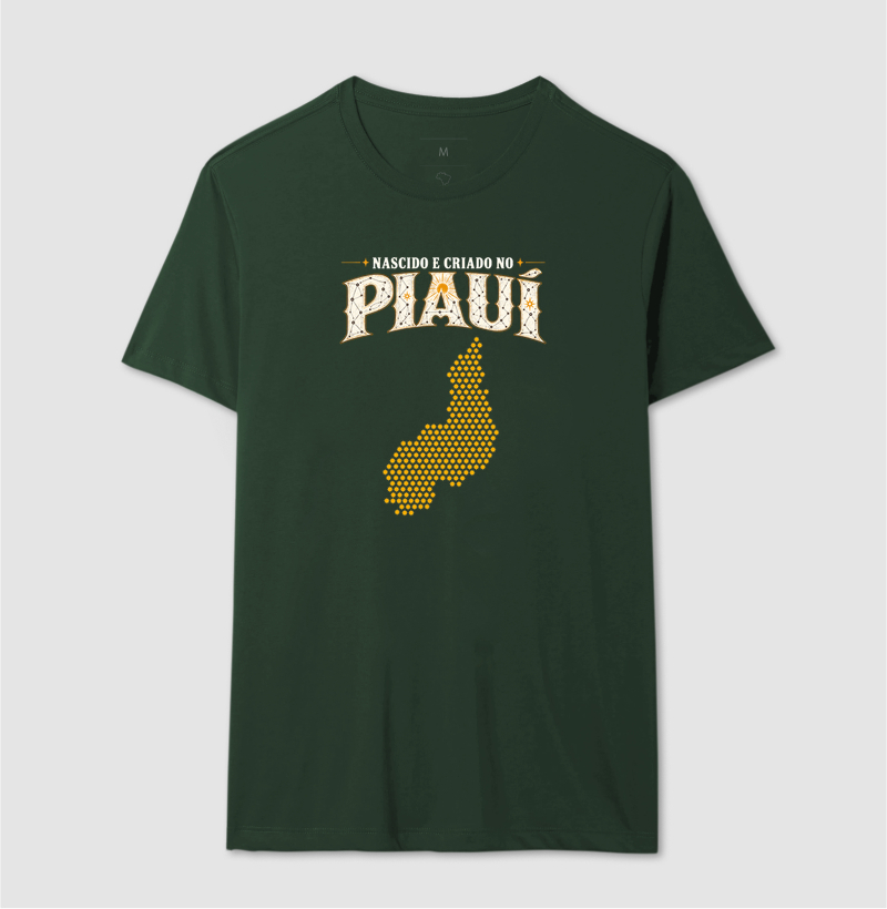 Camiseta Nascido e Criado no Piauí | OxenteWear - Imagem 8