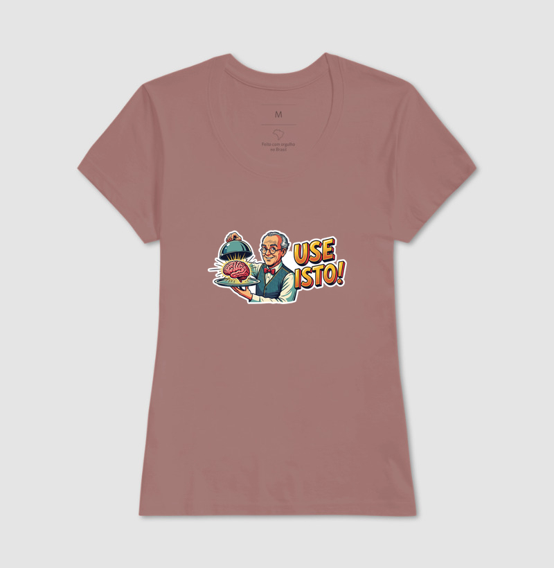 Camiseta Unissex Algodão Use Isto Cérebro - Imagem 17