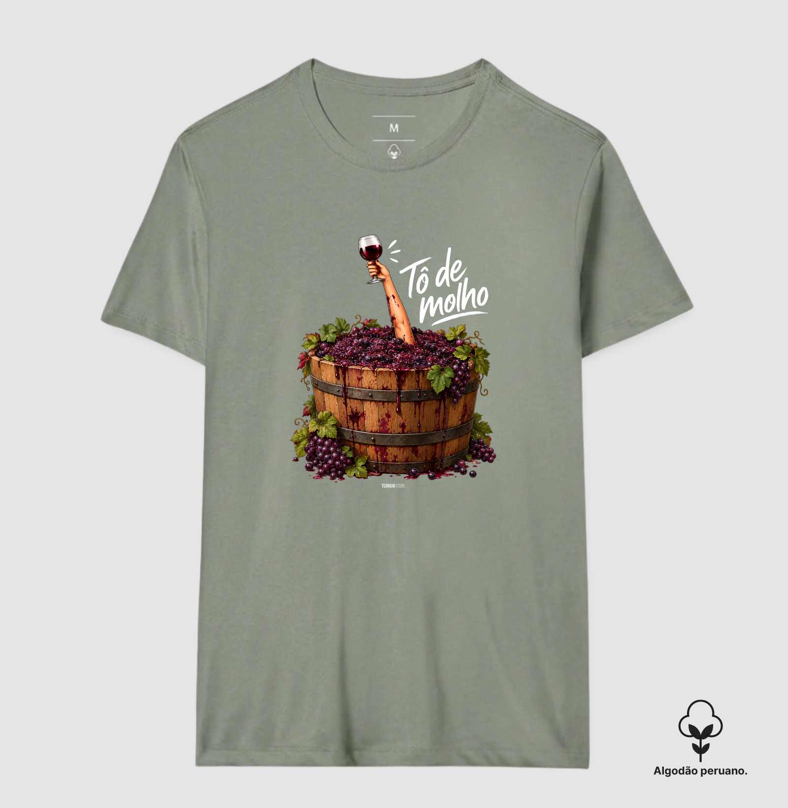 Camiseta Vinho - “Tô de Molho” – Humor & Wine Mood - Imagem 8