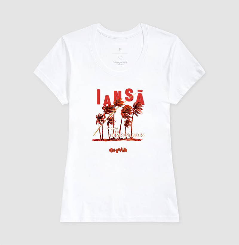 camiseta IANSÃ dona das tempestades feminina - Imagem 3