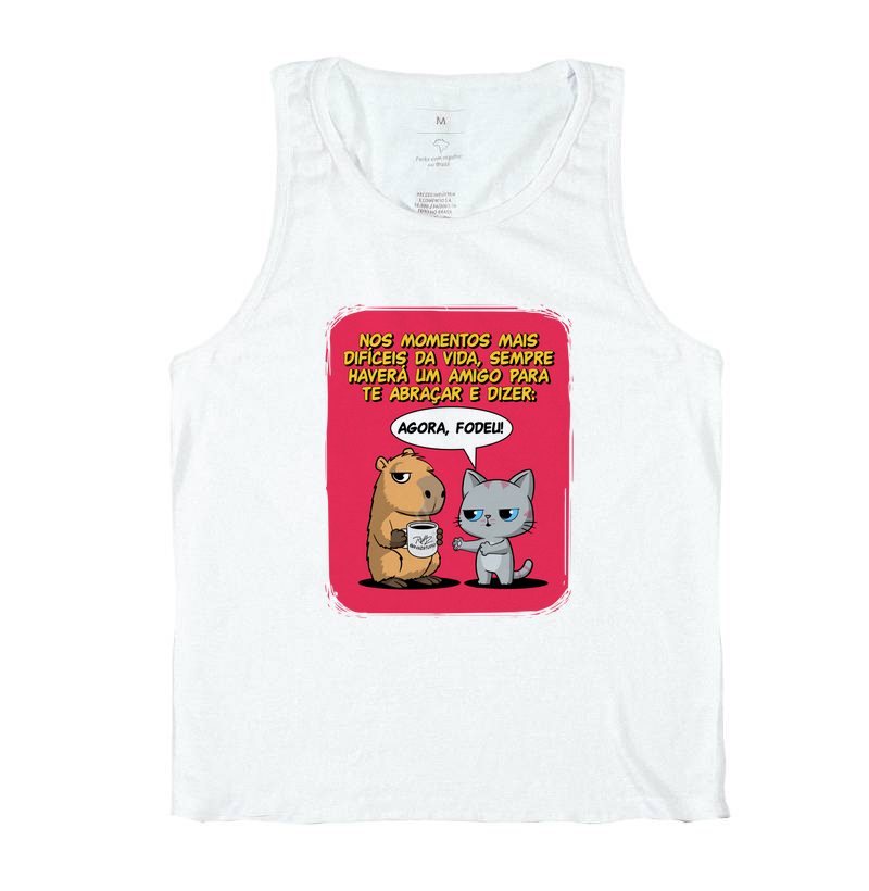 Camiseta Capivara e Gato Amigos - Imagem 2