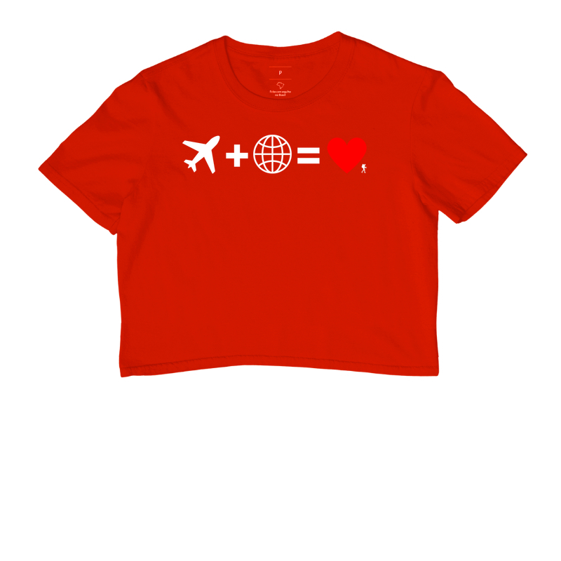 Camiseta Aviao Mais Mundo Igual Amor | Equacao Viagem Minimalista | Colecao Viciados em Viagem - Imagem 7